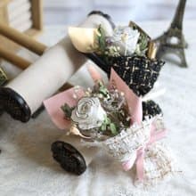 F20小香風永生玫瑰提盒小花束