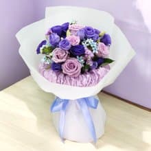 Leaflorist 浪漫紫色系鮮花花束