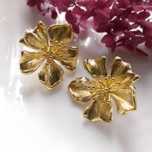 Vintage Jewelry 西洋古董飾品 BAUBLEBAR 立體花卉 針式耳環