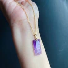 天然 氣質超美 紫水晶 項鍊 禮物 生日 招財 招貴人 事業 閨蜜