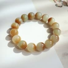 天然新疆糖白料和田玉手鏈手串聚寶盆手鏈料子細膩油潤招財保平安