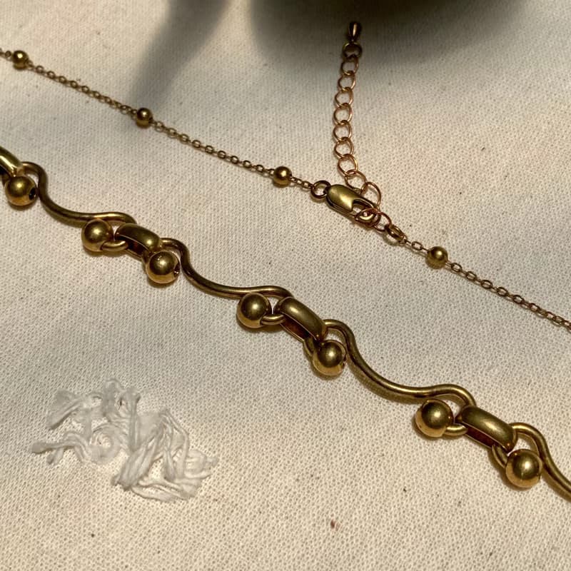 老林雜貨 | 黃銅設計項鍊