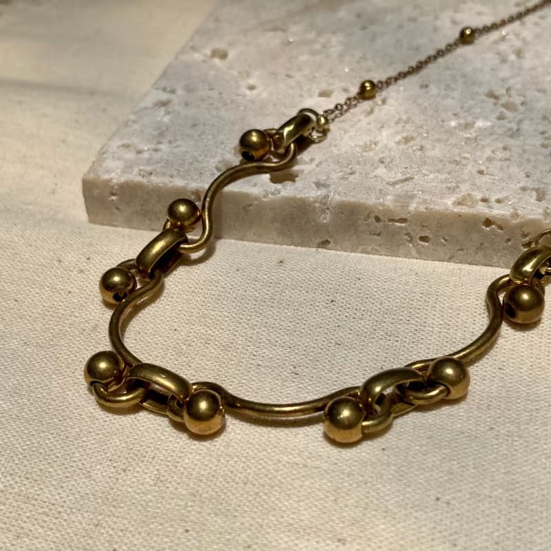 老林雜貨 | 黃銅設計項鍊