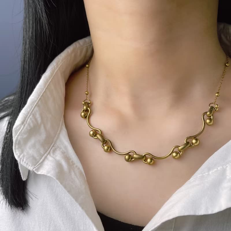 老林雜貨 | 黃銅設計項鍊