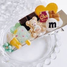 hair clip, hair accessory, fake sweets,choco,fake food, food sample, present,swe