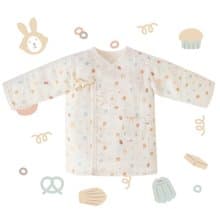 【SISSO有機棉】一起下午茶吧二重織紗布肚衣 3M