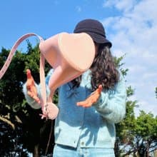 原創愛心怦怦包 水桶包 側背包單肩包 通勤上學大容量手袋 可愛