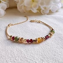 黃碧璽 綠碧璽 石榴石 | 財運與自信 | 手鍊手環