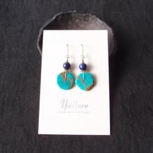 【K14gf】Turquoise × Lapis Lazuli Earrings ターコイズ×ラピスラズリ ミニピアス