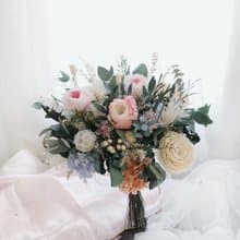 永生花 永生玫瑰花 乾燥花 新娘捧花 拍照花束 求婚花束 婚禮婚紗
