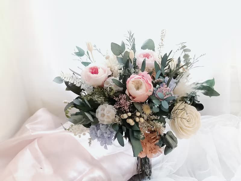 永生花 永生玫瑰花 乾燥花 新娘捧花 拍照花束 求婚花束 婚禮婚紗