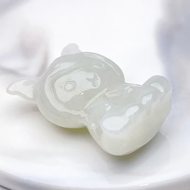 【招財神獸】冰糯種翡翠小動物吊飾 | 天然緬甸玉翡翠A貨