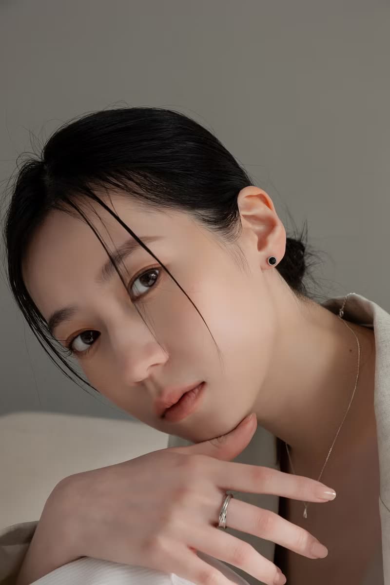 韶光。黑瑪瑙圓圈耳環