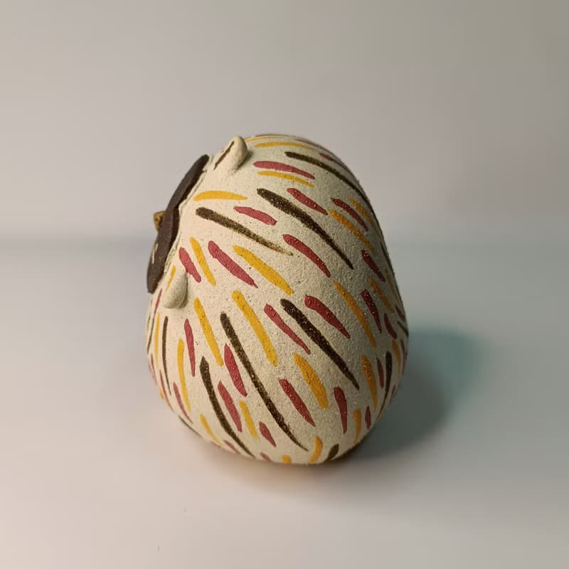 彩球貓頭鷹/陶藝品/原創