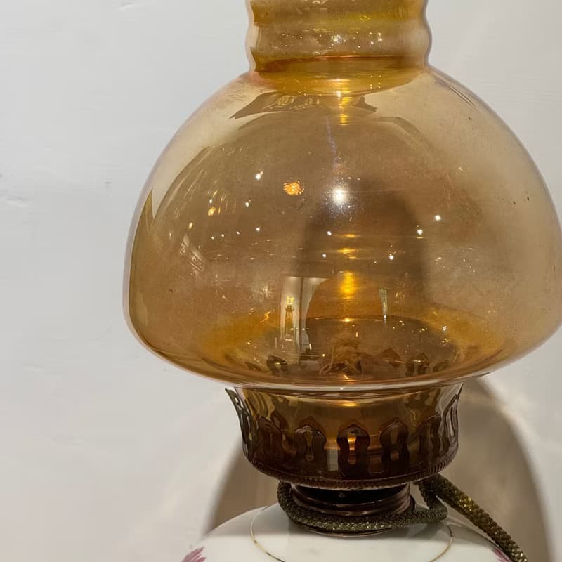 歐式玫瑰瓷油燈