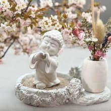 淨念吉祥公仔之佛愛 豪華田園套組 藝術香氛擴香 提升居家美學