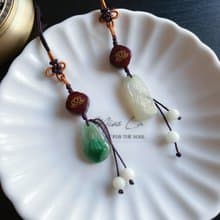 天然緬甸玉翡翠 黃翡 綠翡 禪 悟道 平安健康 包掛 禮物 無相佛