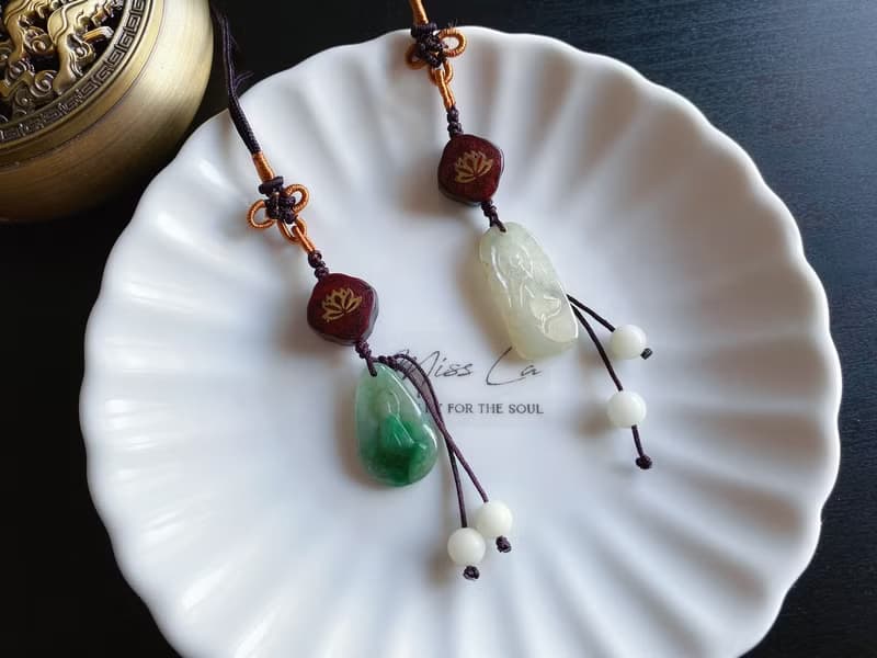 天然緬甸玉翡翠 黃翡 綠翡 禪 悟道 平安健康 包掛 禮物 無相佛