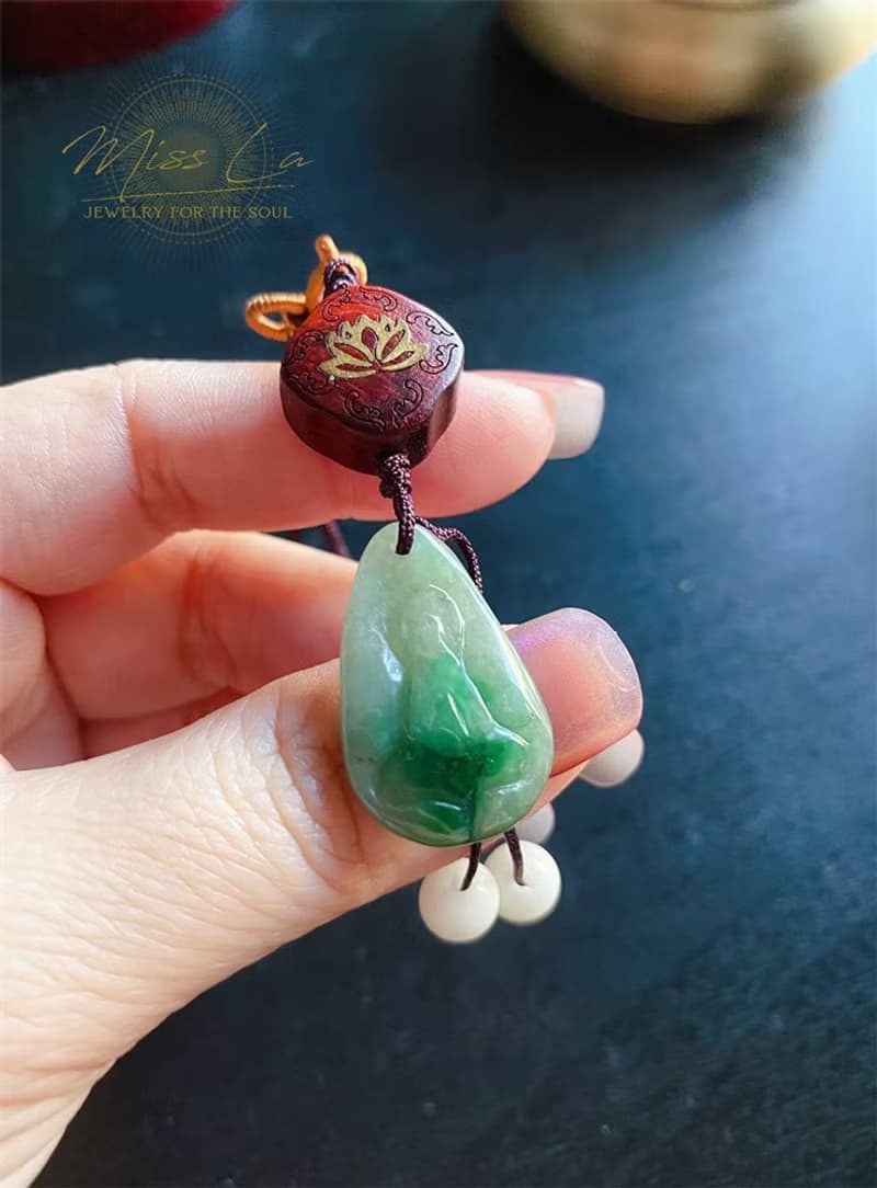 天然緬甸玉翡翠 黃翡 綠翡 禪 悟道 平安健康 包掛 禮物 無相佛