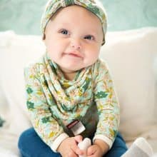 MILKBARN - 竹絲棉領巾式圍兜兜