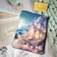 海邊貝殼屋Mobiscribe Wave閱讀器拉鍊書衣-電子書拉鍊保護書套