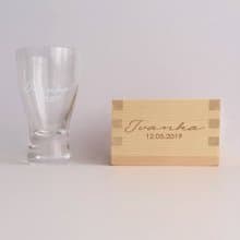 Sake Glass Gift Set|日式清酒杯創意四方小木盒套裝|雕刻