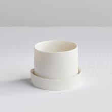 【3,co】水波蓋杯(2件式) - 白