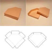 Gem box template, gem shape box, jewellery box, jewelry box, jewel box, Cricut