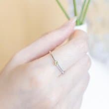 橄欖石925純銀單邊麻花設計戒指 可調式戒指