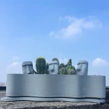 【摩艾島嶼】迷你仙人掌造景DIY 室內植栽 手作禮物 生日禮物