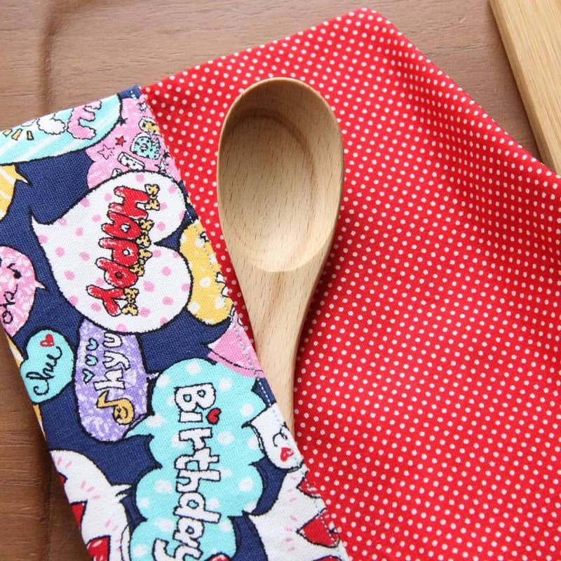 文青風環保筷袋 ~浪漫滿屋 藍 收納包.環保筷袋.手作餐具袋.交換禮物.環保