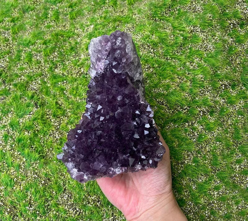 天然原礦彩虹紫晶鎮 //紫水晶 財運 招貴人// 開運 療癒//淨化