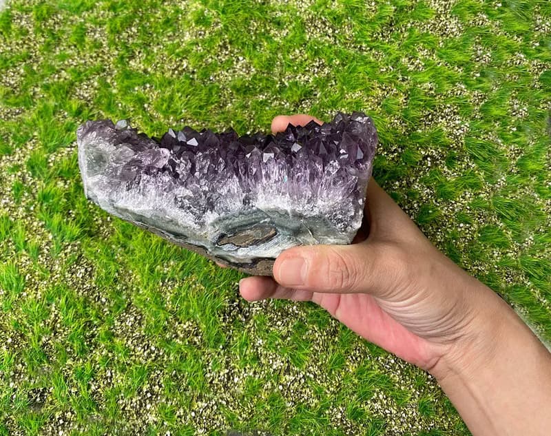天然原礦彩虹紫晶鎮 //紫水晶 財運 招貴人// 開運 療癒//淨化