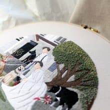 專屬訂製 - 8吋全景精細刺繡畫 NO.78