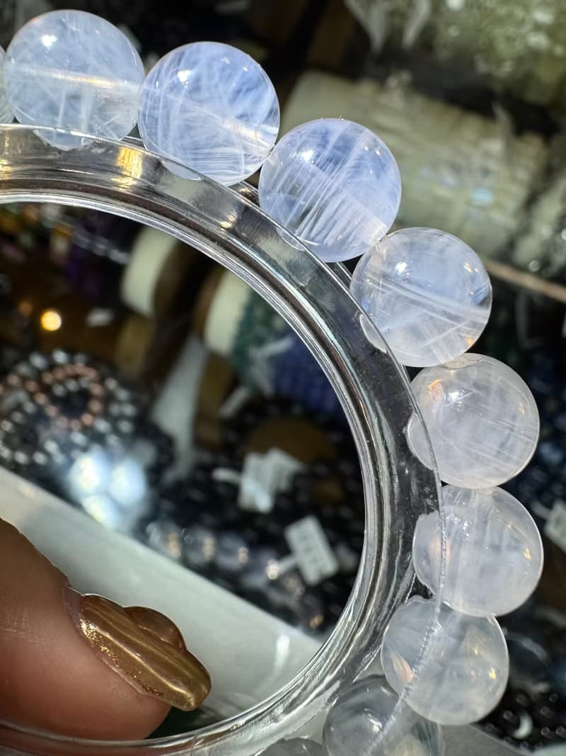 畢業收藏滿針天然藍針9mm22.72g吸收自身濁氣增加信心溝通能力