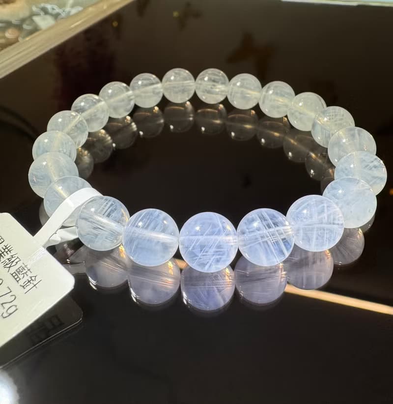 畢業收藏滿針天然藍針9mm22.72g吸收自身濁氣增加信心溝通能力