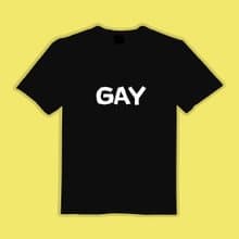 GAY PRIDE 男同志 彩虹 文創 衣服 T恤 黑T 童裝 純棉 吸濕排汗