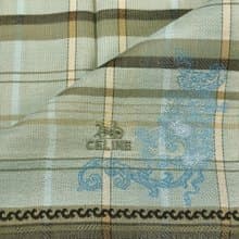 Celine Vintage Handkerchief Woven Fabric 18.5 x 17.5 inches