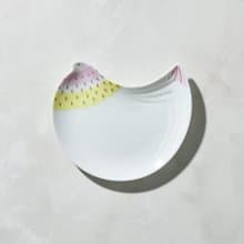 日本晴九谷燒 - 福太太淺盤 - 草莓鳥