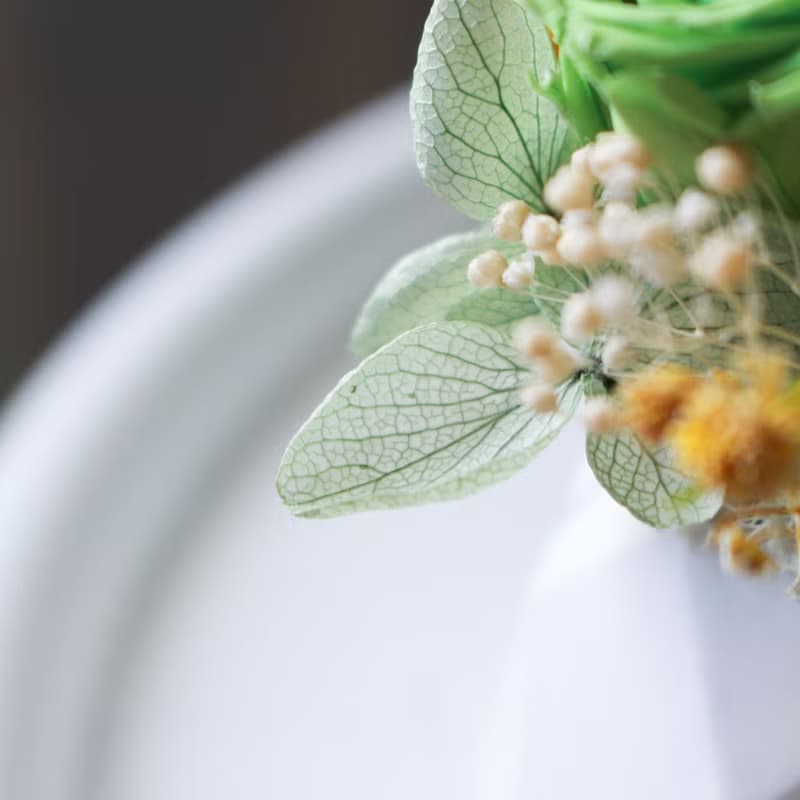 石膏擴香桌花-主花不凋花款 香氛擺飾 永生桌花 辦公療癒小物