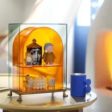 可愛貓腳 壓克力梳妝台桌面收納置物架 多層化妝保養品蠟燭收納整