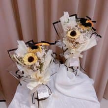 畢業花束 乾燥花花束 向日葵花束 太陽花花束 乾燥花束 畢業禮物