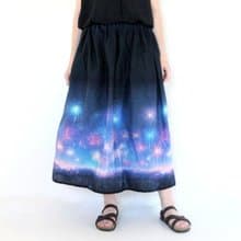 【受注】夜空きらめく花火　心はずむスカート　　ご褒美　誕生日　ギフト　新作2024