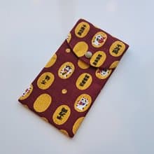 千萬兩健康長壽招財貓布紅包袋