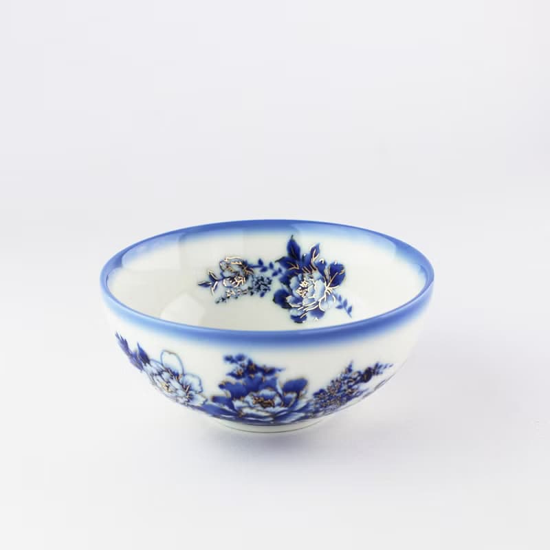 牡青花金彩碗(6入)20079-0000033