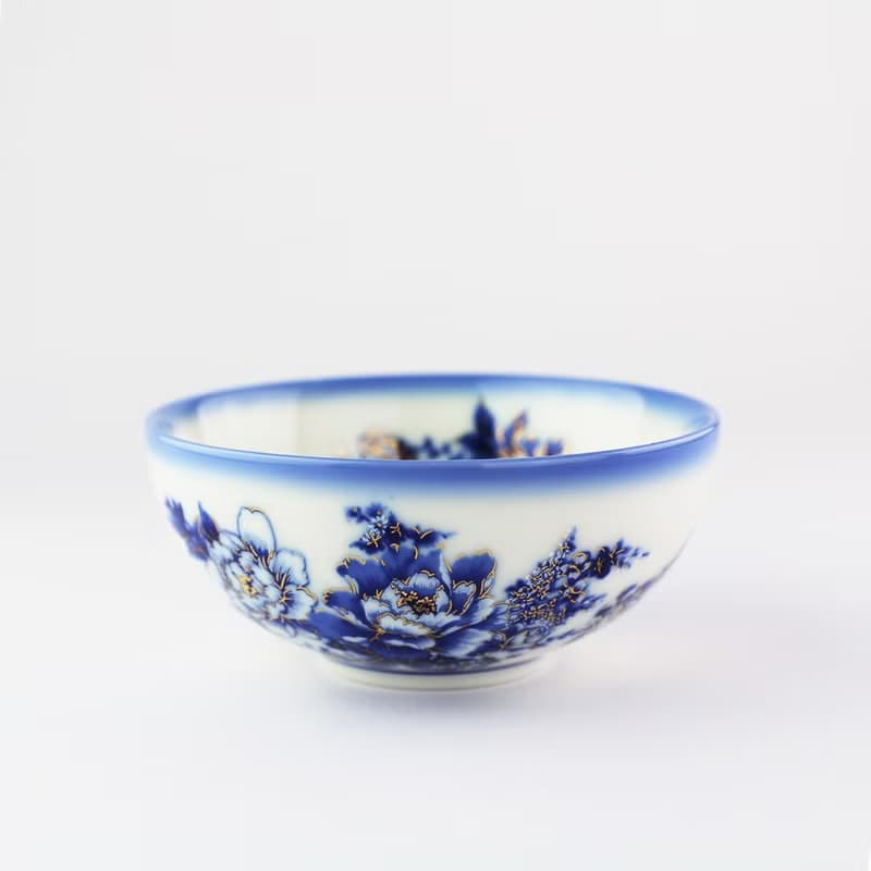 牡青花金彩碗(6入)20079-0000033