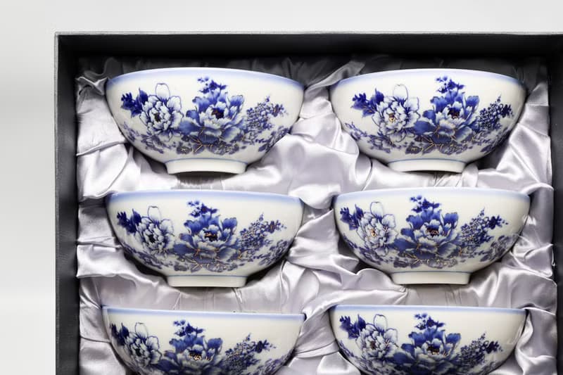 新太源-牡青花金彩碗(6入)