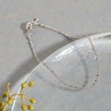 petit point bracelet SV ニッケルフリーマグネットブレスレット　磁石で着脱簡単なシンプルブレスレット　シルバー　ロジウム