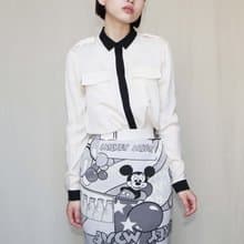 南瓜Vintage。BURBERRY 白色 真絲 長袖 洋裝