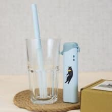TRUEGRASSES nuboPod 藍鯨吸管 毛星人系列 蘇打藍 x 咬飛盤